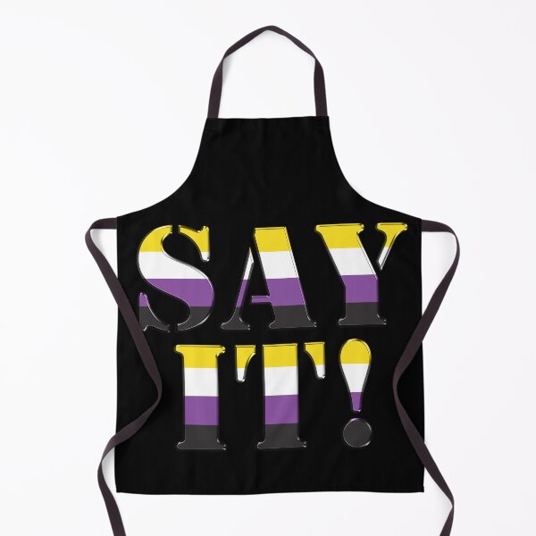 Item preview, Say It (big) Nonbinary Pride designed and sold by TheirChoice.