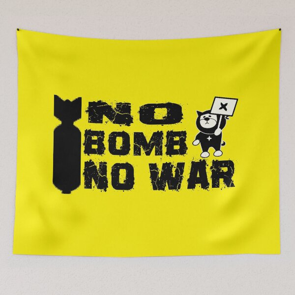 Item preview, NO BOMB NO WAR designed and sold by ZUKINDOGS-JP.
