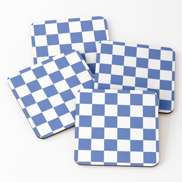 Item preview, Blue and white checkerboard print designed and sold by LittleBettyMakes.