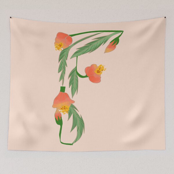 Item preview, Floral letter F designed and sold by miriam-miranda.