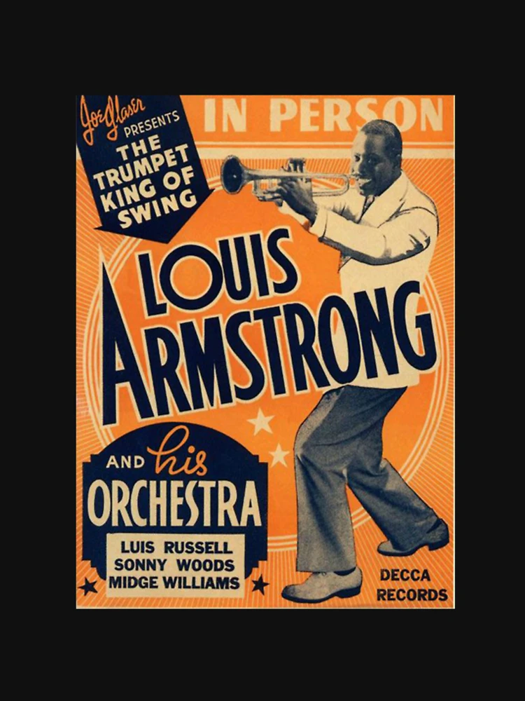 Louis Armstrong Original T Shirt By Woodclang Designed & Sold By