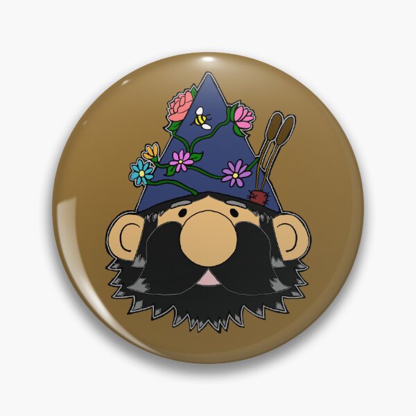 Item preview, Gnome with Floral Hat designed and sold by ArtAndTell.