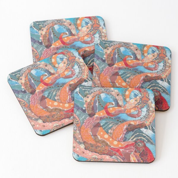 Item preview, Octopus collage designed and sold by Art by Leanne P / Leanne Poellinger.