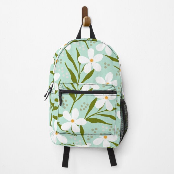 Item preview, Floral seamless pattern on mint green background designed and sold by Jayjaynaenae.