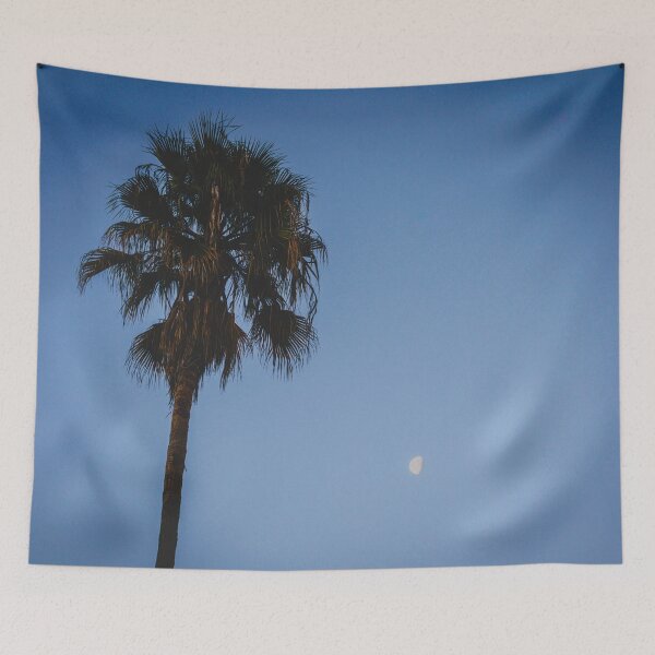 Item preview, California Palm Tree at Night under the Moon V1 designed and sold by Family Journey with God.