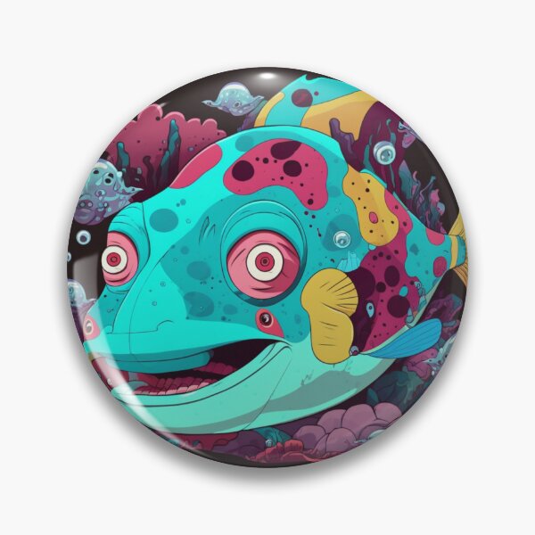 Item preview, Bruxish, the Colorful Psychic Fish in murky waters! designed and sold by Frocentric.