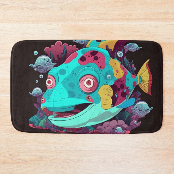 Item preview, Bruxish, the Colorful Psychic Fish in murky waters! designed and sold by Frocentric.
