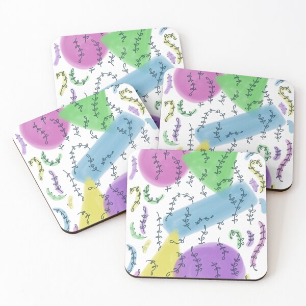 Item preview, Colorful Cheerful Funny Shapes Foliage Abastract designed and sold by pink-clara.