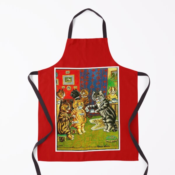 Item preview, CAT TEA PARTY : Vintage Whimsical Abstract Louis Wain Print designed and sold by posterbobs.
