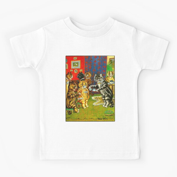 CAT PLAYING A PIANO : Vintage Psychedelic Abstract Louis Wain Print Kids  T-Shirt for Sale by posterbobs