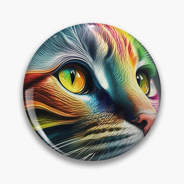 Item preview, cat rainbow art numérique designed and sold by wanado.