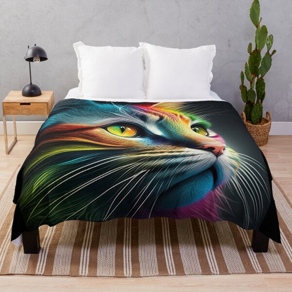 Item preview, cat rainbow art numérique designed and sold by wanado.