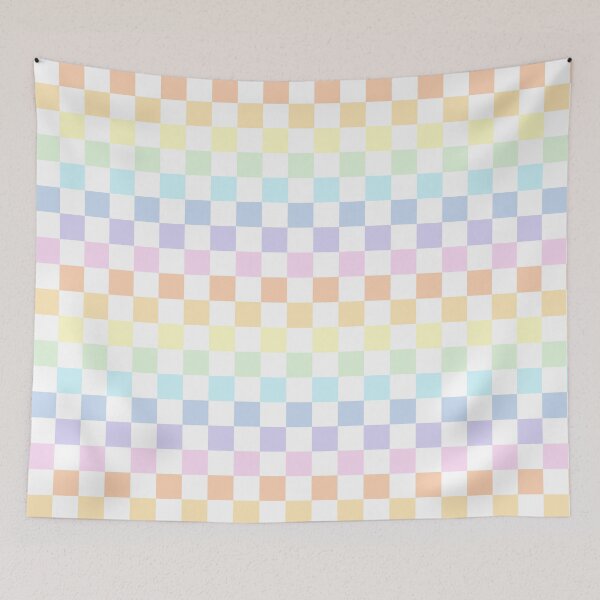 Item preview, Pastel rainbow checkerboard designed and sold by LittleBettyMakes.