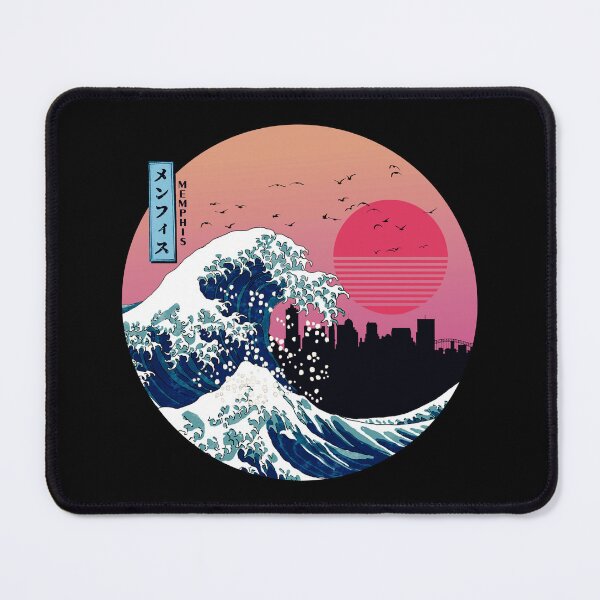 Item preview, Memphis Kanagawa Wave Retro designed and sold by DFerraz.