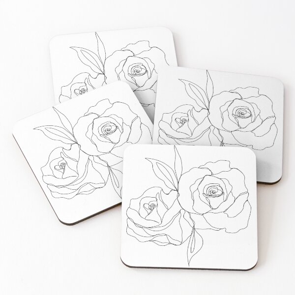 Item preview, Rose Single Line Art designed and sold by RachelFCreative.