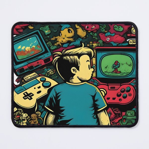 Item preview, Nostalgic and Playful Retro Gaming Style designed and sold by Aycon.