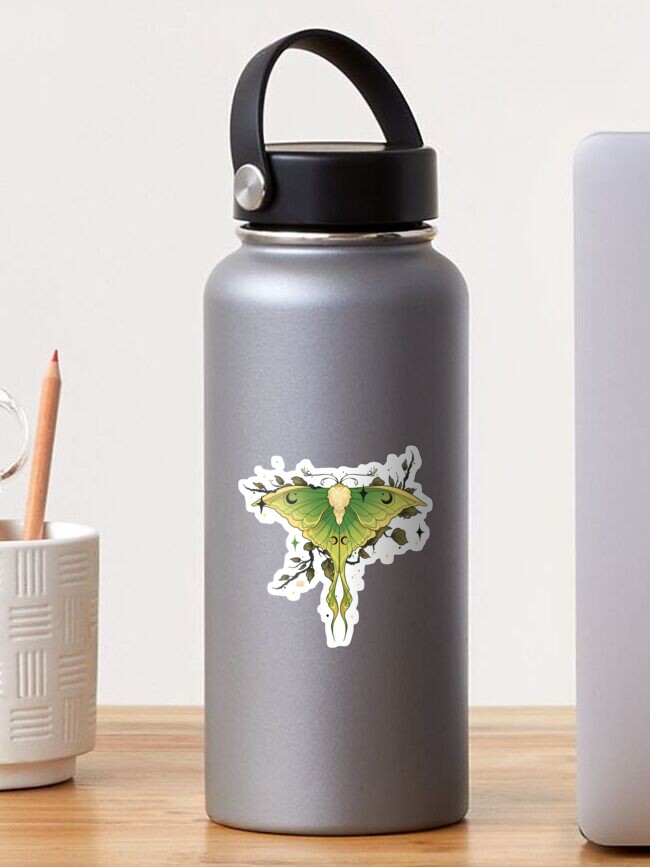 Thumbnail 1 of 3, Sticker, Luna Moth Sticker and Tote designed and sold by CasualPancakes.