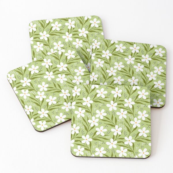 Item preview, Floral seamless pattern on green background. designed and sold by Jayjaynaenae.