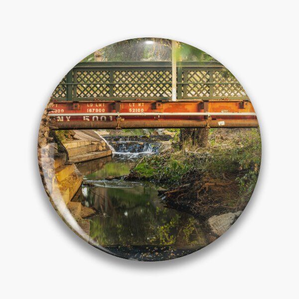 Artikelvorschau, Stream Flowing Under Train Wagon Bridge V1 entworfen und verkauft von Family Journey with God.