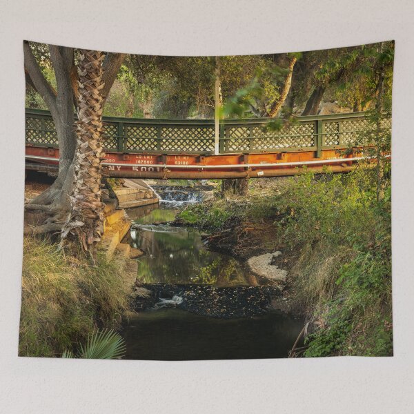 Artikelvorschau, Stream Flowing Under Train Wagon Bridge V1 entworfen und verkauft von Family Journey with God.