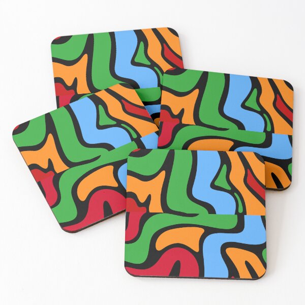 Item preview, 70 S Groovy Wavy Swirl Lines designed and sold by TheCatmeow2000.