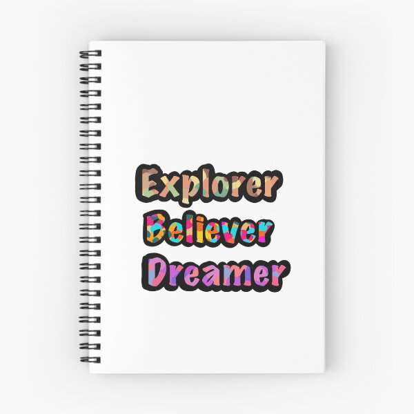 Item preview, Explorer, Believer, and Dreamer designed and sold by Ella Rivers.