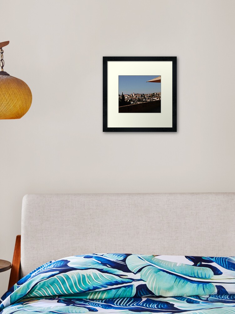 Thumbnail 1 of 7, Framed Art Print, View of Albaicín designed and sold by theworldwithmnr.