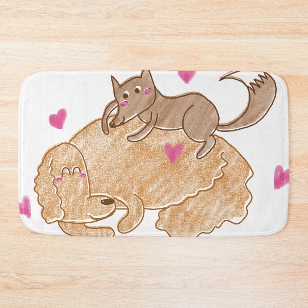 Item preview, Cute Drawing Love Friends Fox and Dog Friendship Hearts designed and sold by pink-clara.