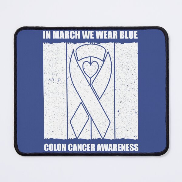 Item preview, In March We Wear Blue For Colon Cancer Awareness Heart designed and sold by BLZART.