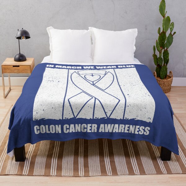 Item preview, In March We Wear Blue For Colon Cancer Awareness Heart designed and sold by BLZART.