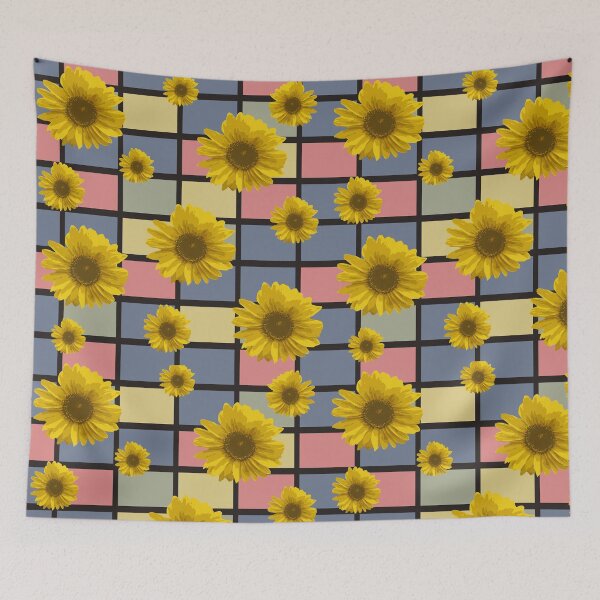 Item preview, Sunflower Retro Pattern designed and sold by Lrtheurer.