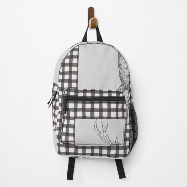 Item preview, Copy of black light pink  plaid deer rustic homestead style  designed and sold by aquinavortex.