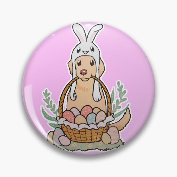 Artikelvorschau, Frohe Ostern vom Golden Retriever! | Netter Golden Retriever Ostern entworfen und verkauft von Golden Turtle Studio.