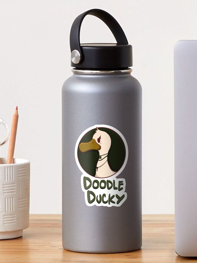 Thumbnail 1 of 3, Sticker, Doodle Ducky Logo 1 designed and sold by D00dleDucky.