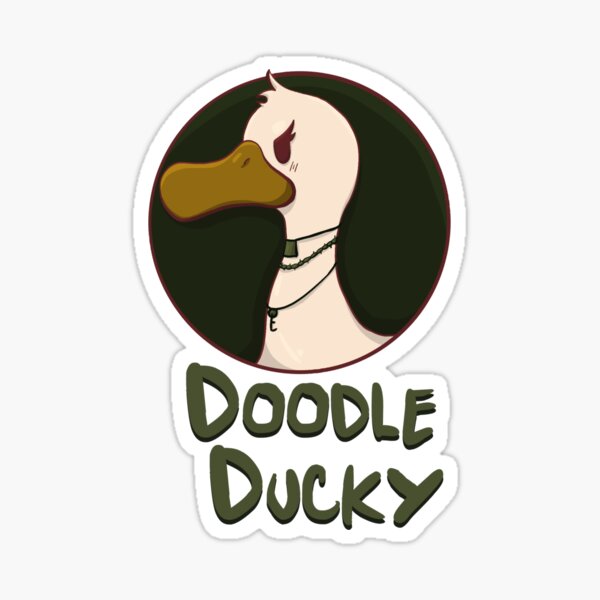 Doodle Ducky Logo 1 Sticker