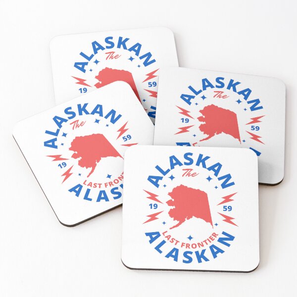 Item preview, Alaskan - Alaska State Map Badge - The Last Frontier designed and sold by Ranggasme.