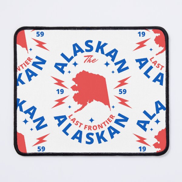 Item preview, Alaskan - Alaska State Map Badge - The Last Frontier designed and sold by Ranggasme.