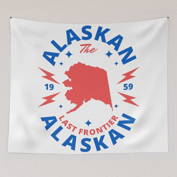 Item preview, Alaskan - Alaska State Map Badge - The Last Frontier designed and sold by Ranggasme.