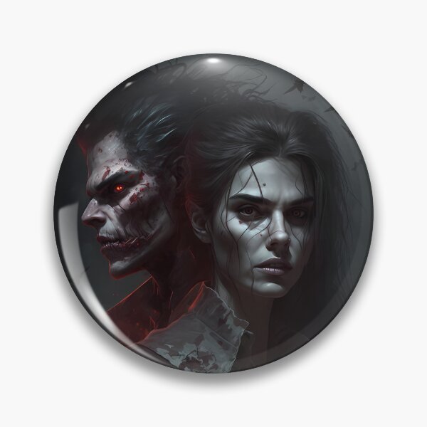 Item preview, Mystical Woman with Vampire: Gothic Fantasy Art designed and sold by DaydreamDepot.