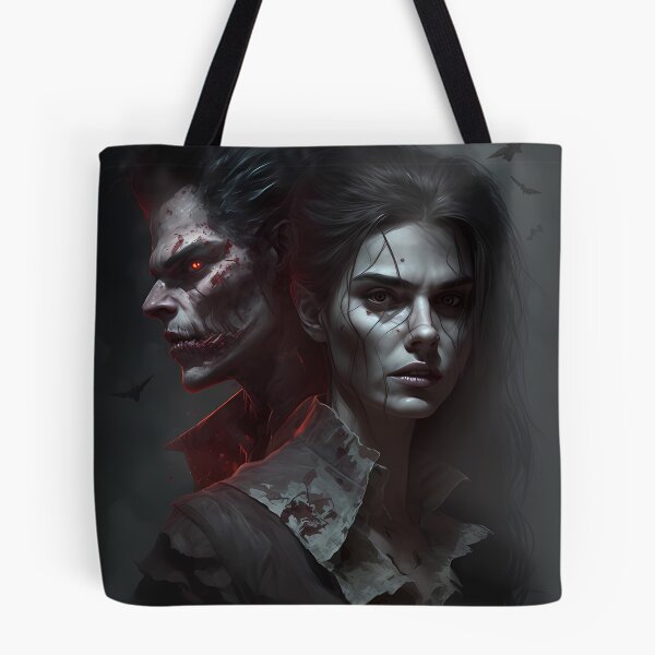 Item preview, Mystical Woman with Vampire: Gothic Fantasy Art designed and sold by DaydreamDepot.
