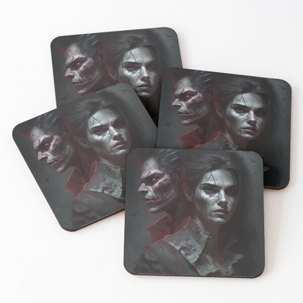 Item preview, Mystical Woman with Vampire: Gothic Fantasy Art designed and sold by DaydreamDepot.