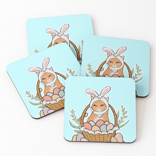 Item preview, Happy Easter from Cheese Cat! | Cute Orange Cat Easter designed and sold by Golden Turtle Studio.