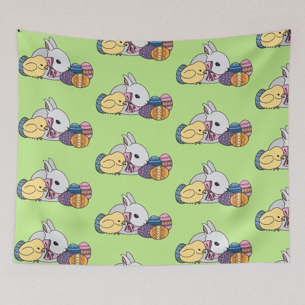 Item preview, Cute Easter Bunny, Chick and Easter eggs designed and sold by Kristine Kisman.
