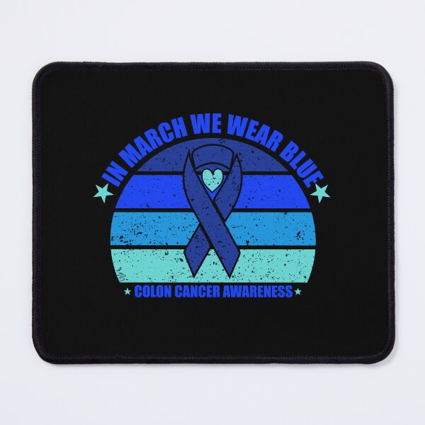 Item preview, In March We Wear Blue For Colon Cancer Awareness Heart designed and sold by BLZART.