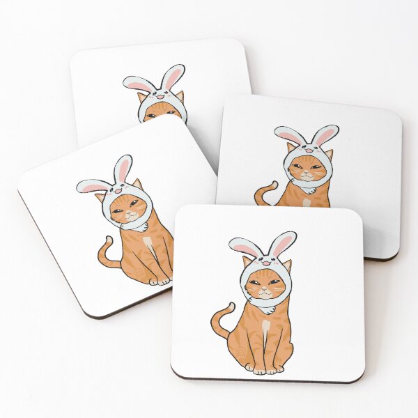 Item preview, Cheese cat with Bunny ear | Bunny ear cat designed and sold by Golden Turtle Studio.