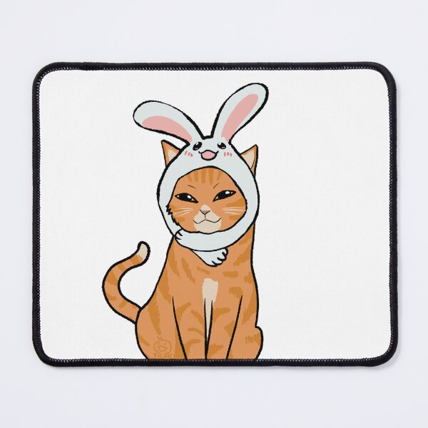 Item preview, Cheese cat with Bunny ear | Bunny ear cat designed and sold by Golden Turtle Studio.