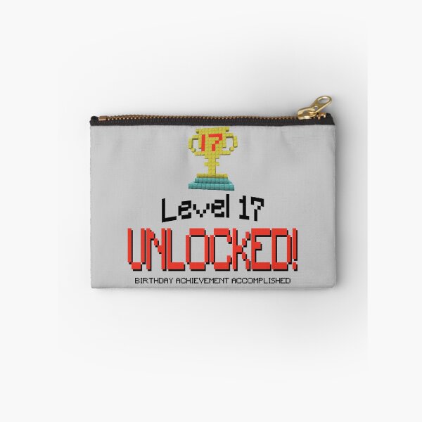 Item preview, 17th Birthday Gamer T-Shirt - Level 17 UNLOCKED! designed and sold by TrendyMerch.