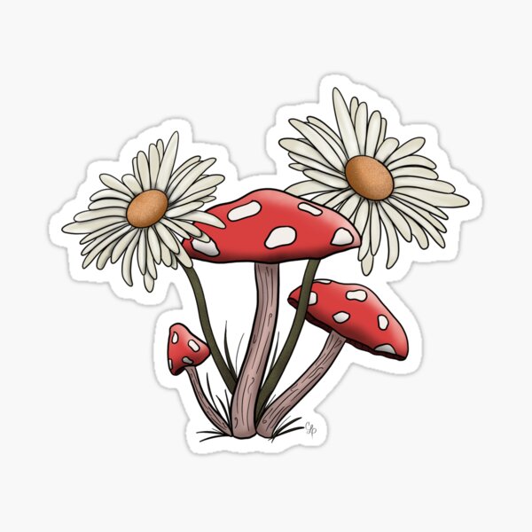 Shrooms and Blooms Sticker
