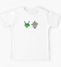 robot martian (larger) Kids Tee
