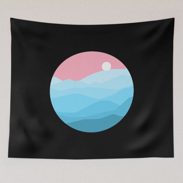 Item preview, Subtle Trans Pride Flag Landscape designed and sold by everything4eva.